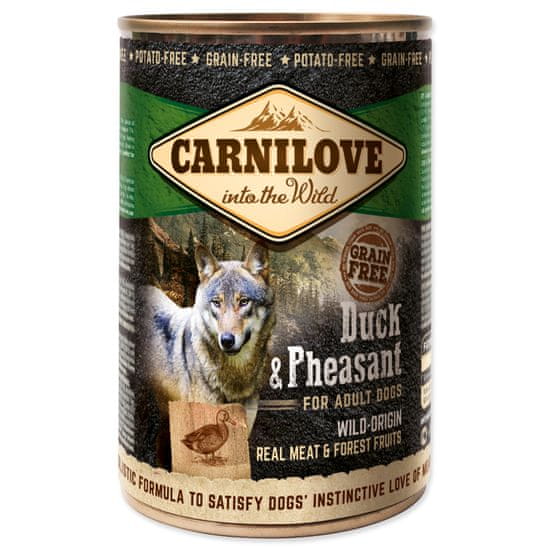 Carnilove Konzerva CARNILOVE Dog Wild Meat Duck & Pheasant 400 g