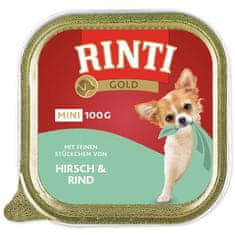 Finnern Vanička RINTI Gold Mini jelen + hovězí 100 g