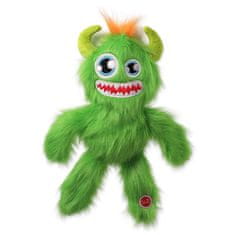 Dog Fantasy Hračka DOG FANTASY Monsters chlupaté strašidlo pískací zelené 35 cm