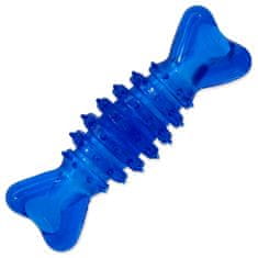 Dog Fantasy Hračka DOG FANTASY kost gumová modrá 12 cm 1 ks