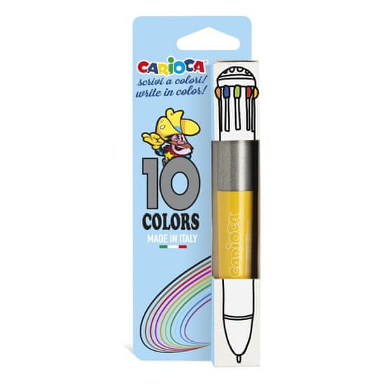 Carioca Gulôčkové pero s 10 fluo farbami Carioca