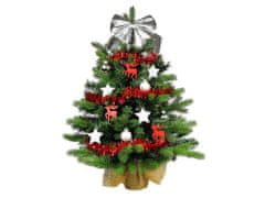LAALU Ozdobený umelý vianočný stromček SEN VIANOC 60 cm s LED OSVETLENÍM V KVETINÁČI