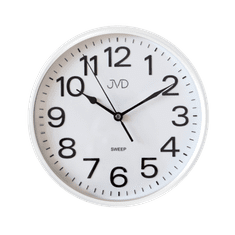 JVD Nástenné hodiny HP683,6 biele, sweep, 26cm