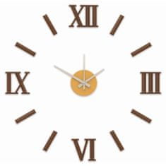 MPM QUALITY Nalepovacie nástenné hodiny, 3772.50 hnedé, 60cm