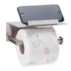 Relax Držiak na toaletný papier s poličkou 4381, kovový