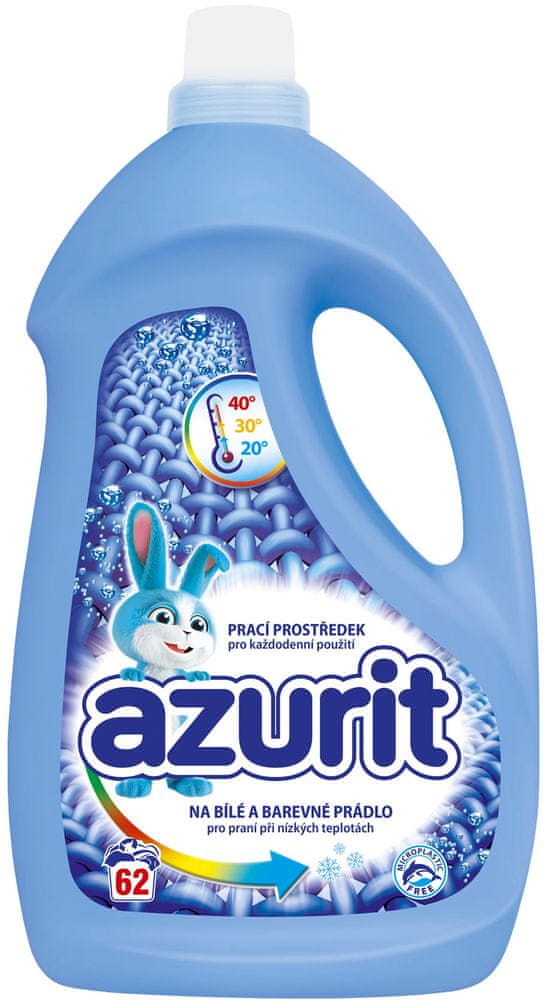Azurit Prací gel univerzální pro praní při nízkých teplotách 62 praní, 2,48 l
