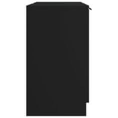 Vidaxl Kúpeľňová skrinka čierna 64,5x33,5x59 cm spracované drevo