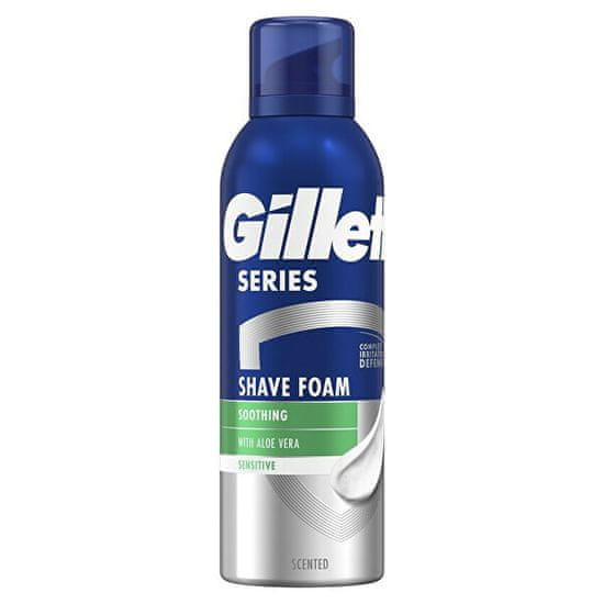 Gillette Upokojujúca pena na holenie Series Sensitiv e Aloe Vera (Soothing Shave Foam) 200 ml