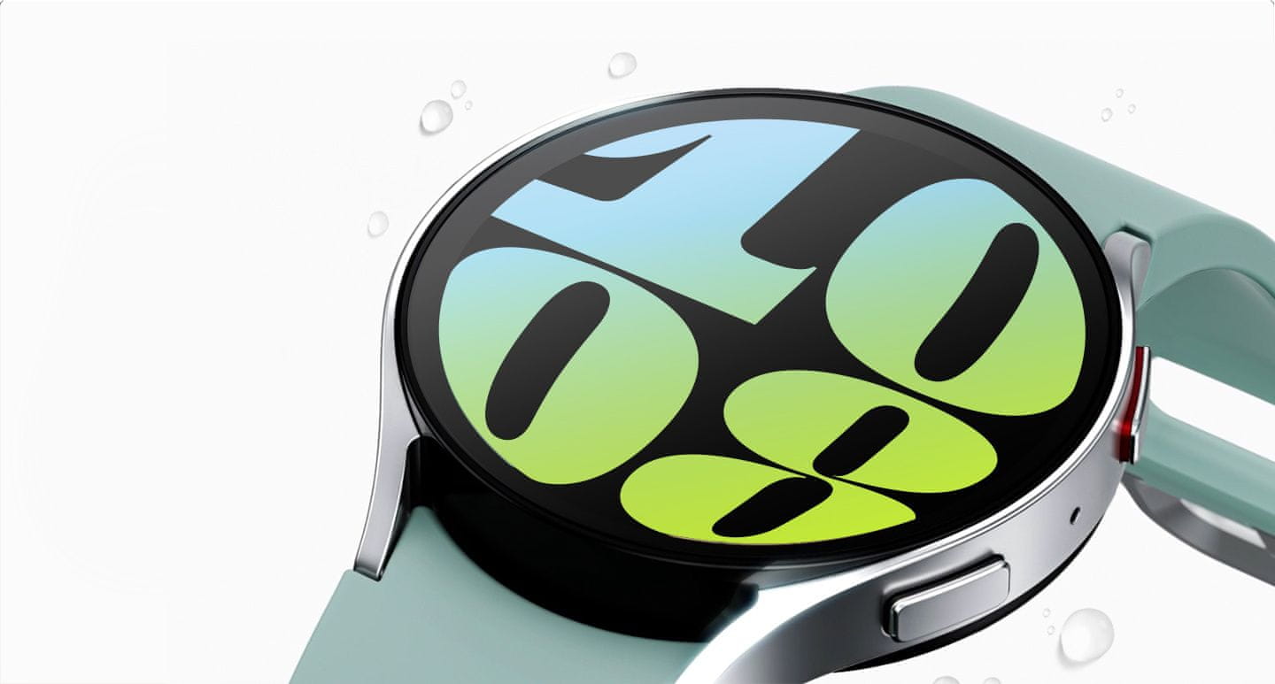 Chytré hodinky smartwatch Samsung Galaxy Watch6 chytré hodinky výkonné chytré hodinky zdravotné funkcie operačný systém Wear OS jedinečné funkcie vyspelé funkcie Google Pay EKG miera okysličenie krvi fitness hodinky vlajkový výkon kvalitný materiál EKG prémiové spracovanie odolné materiály NFC platby interná pamäť hudba multišport ovládanie fotoaparátu