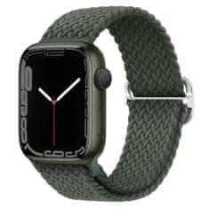 BStrap Elastic Nylon remienok na Apple Watch 42/44/45mm, olive green