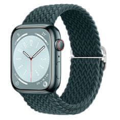 BStrap Elastic Nylon remienok na Apple Watch 38/40/41mm, rainforest green