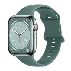 BStrap Smooth Silicone remienok na Apple Watch 42/44/45mm, beedle green
