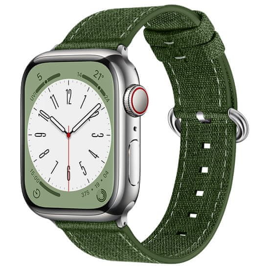 BStrap Denim remienok na Apple Watch 42/44/45mm, olive green
