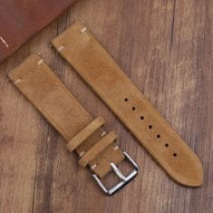 BStrap Suede Leather remienok na Samsung Gear S3, brown