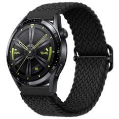 BStrap Elastic Nylon remienok na Huawei Watch GT2 42mm, black