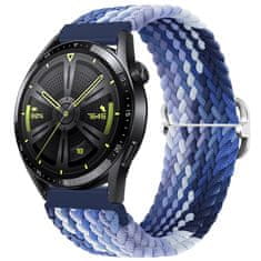 BStrap Elastic Nylon remienok na Samsung Galaxy Watch 3 45mm, blueberry