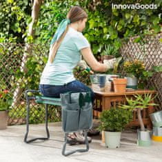 InnovaGoods Skladacia záhradná sedačka 3 v 1 s taškou na náradie, 3490