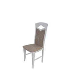 Veneti Jedálenská stolička MOVILE 30 - biela / hnedá