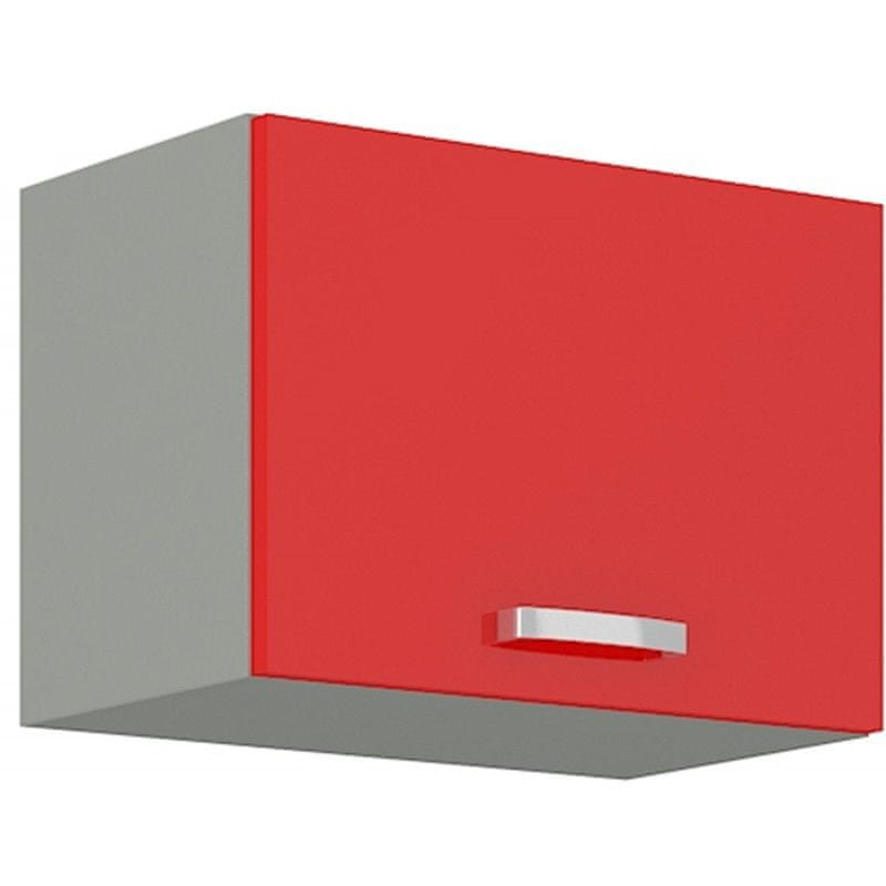 Veneti Digestorová skrinka ULLERIKE - šírka 50 cm, červená / šedá