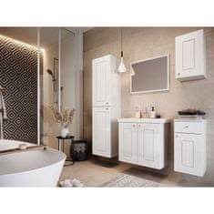 Veneti Kúpeľňová zostava ACHIM 1 - biela / lesklá biela + batéria Economico ZDARMA
