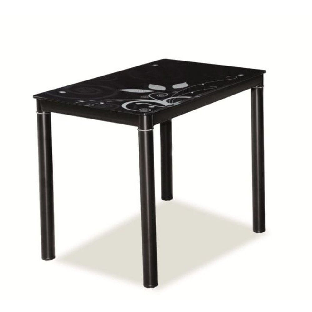 Veneti Malý jedálenský stôl HAJK 1 - 100x60, čierny
