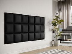 Veneti Čalúnený nástenný panel 30x30 PAG - čierna eko koža