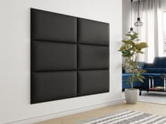 Veneti Čalúnený panel na stenu 84x42 PAG - čierna ekokoža