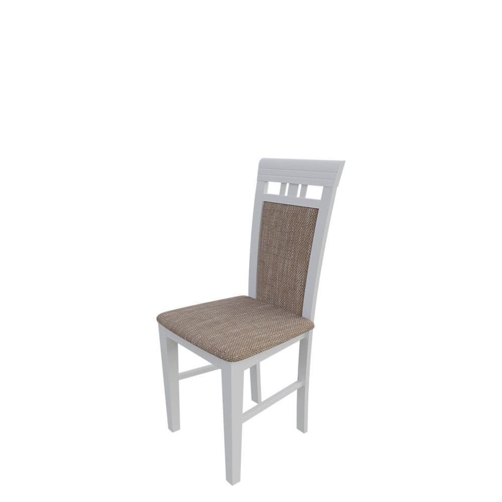 Veneti Jedálenská stolička MOVILE 12 - biela / hnedá