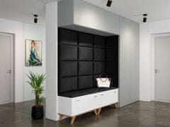 Veneti Čalúnený nástenný panel 50x30 PAG - čierny