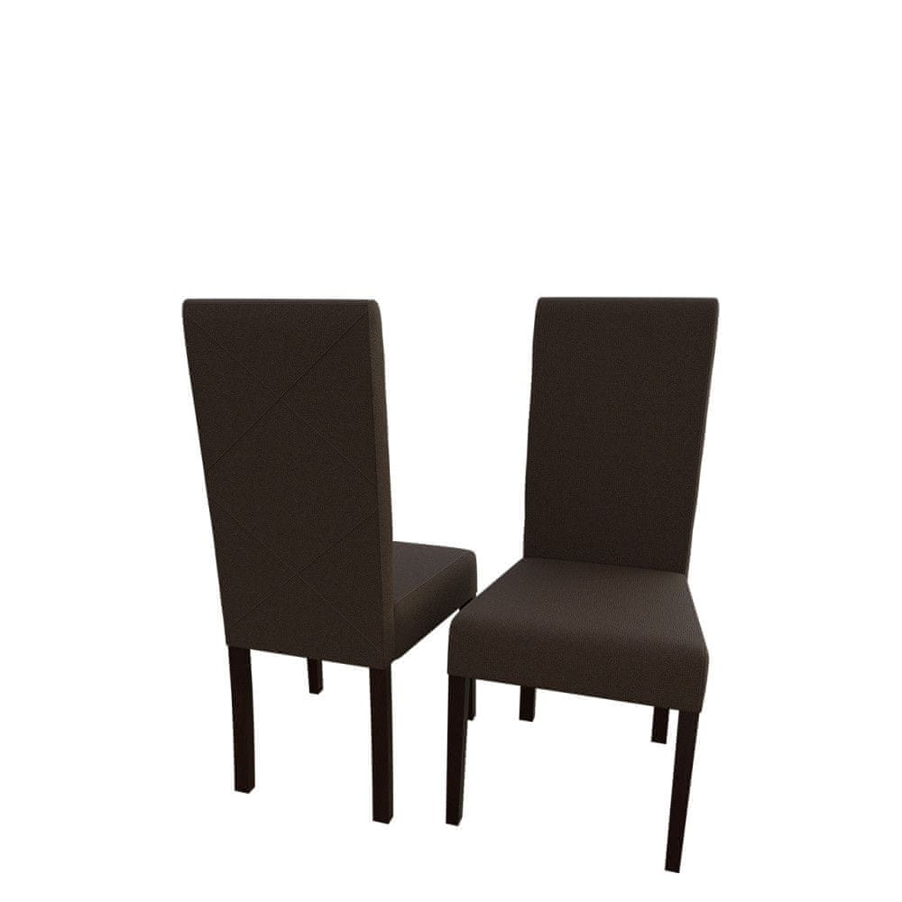 Veneti Jedálenská stolička MOVILE 4 - orech / tmavá hnedá 1