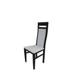 Veneti Jedálenská stolička MOVILE 43 - wenge / biela ekokoža