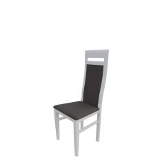 Veneti Jedálenská stolička MOVILE 43 - biela / tmavá hnedá 2