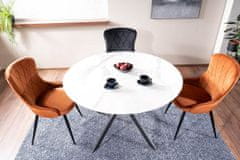Veneti Okrúhly jedálenský stôl KAMILO - biely / čierny
