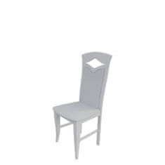 Veneti Jedálenská stolička MOVILE 30 - biela / biela ekokoža