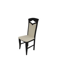 Veneti Jedálenská stolička MOVILE 30 - wenge / béžová ekokoža