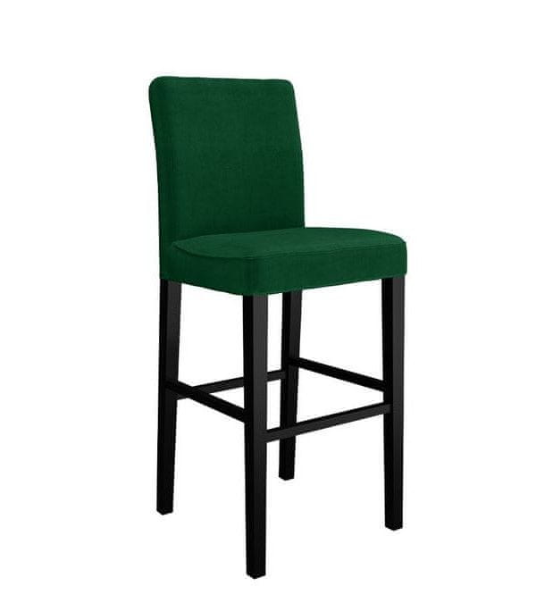 Veneti Barová stolička SAYDA - čierna / zelená