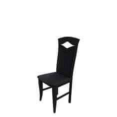 Veneti Jedálenská stolička MOVILE 30 - wenge / čierna ekokoža