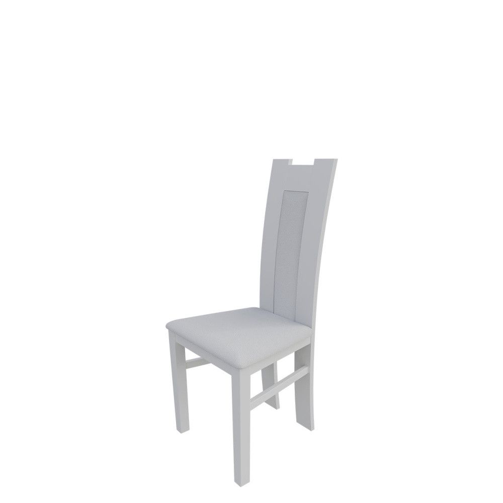 Veneti Jedálenská stolička MOVILE 18 - biela / biela ekokoža