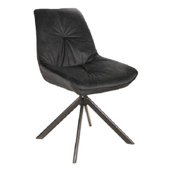 Veneti Otočná stolička JADRANA 1 - čierna