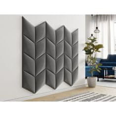Veneti Čalúnený nástenný panel 33x33 ABRANTES - šedý