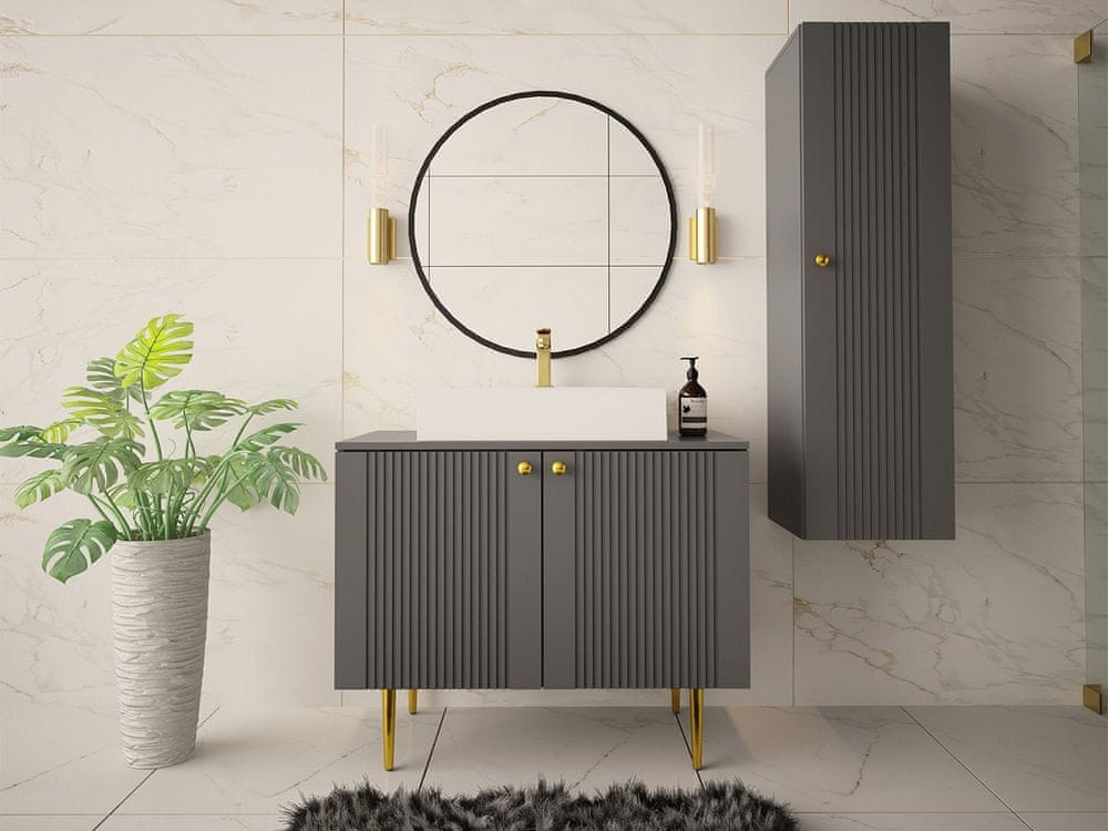 Veneti Kúpeľňový set ORIA 2 - šedý + umývadlo ZDARMA