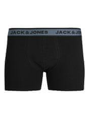 Jack&Jones 3 PACK - pánske boxerky JACLOUIS 12241168 Black (Veľkosť S)