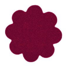Vopi Kusový koberec Eton vínovo červený kvetina 120x120 kvietok