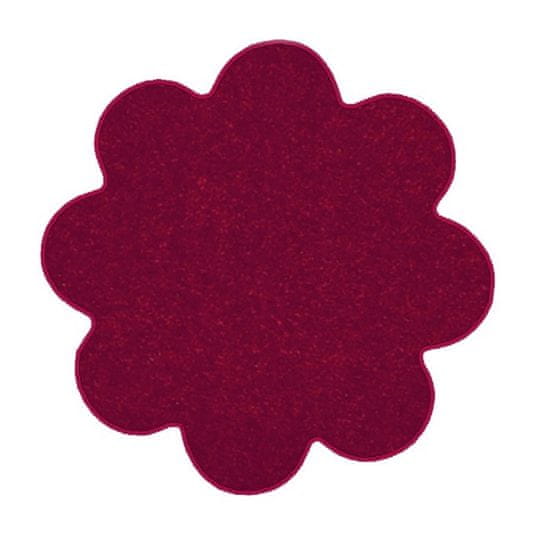 Vopi Kusový koberec Eton vínovo červený kvetina