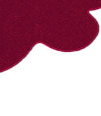 Vopi Kusový koberec Eton vínovo červený kvetina 120x120 kvietok