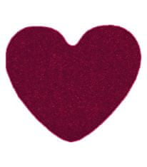 Vopi Kusový koberec Eton vínovo červený srdce 100x120 srdce