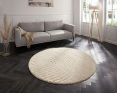 Mint Rugs Kusový koberec Norwalk 105104 cream kruh 160x160 (priemer) kruh