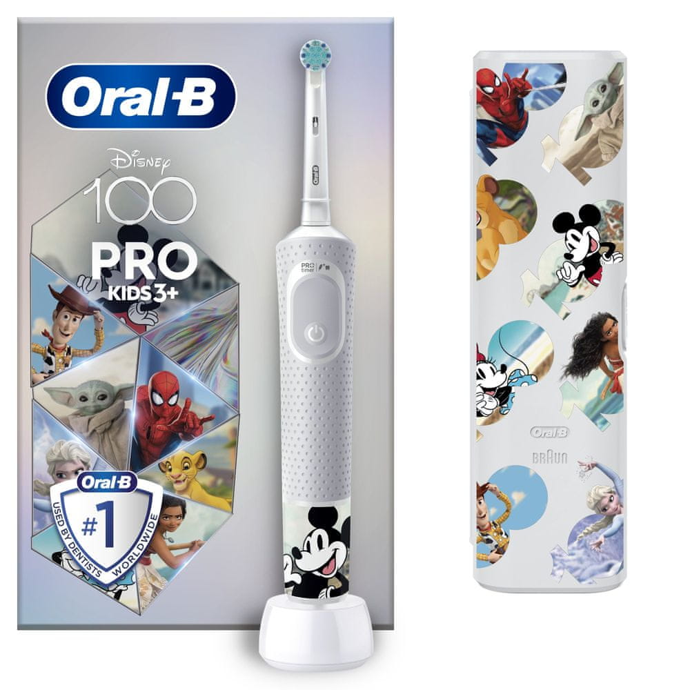 Oral-B elektrická zubná kefka D103.413.2KX CEUAIL Disney 100 Hbox P