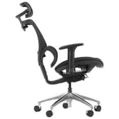 STEMA Kancelárske ergonomické otočné kreslo ErgoNew S1A. Látkové sedadlo. Čierna farba.