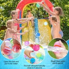 Viacfarebné samotesniace vodné balóniky na opakované použitie z mäkkého silikónu (6 ks) | SPLASHERS